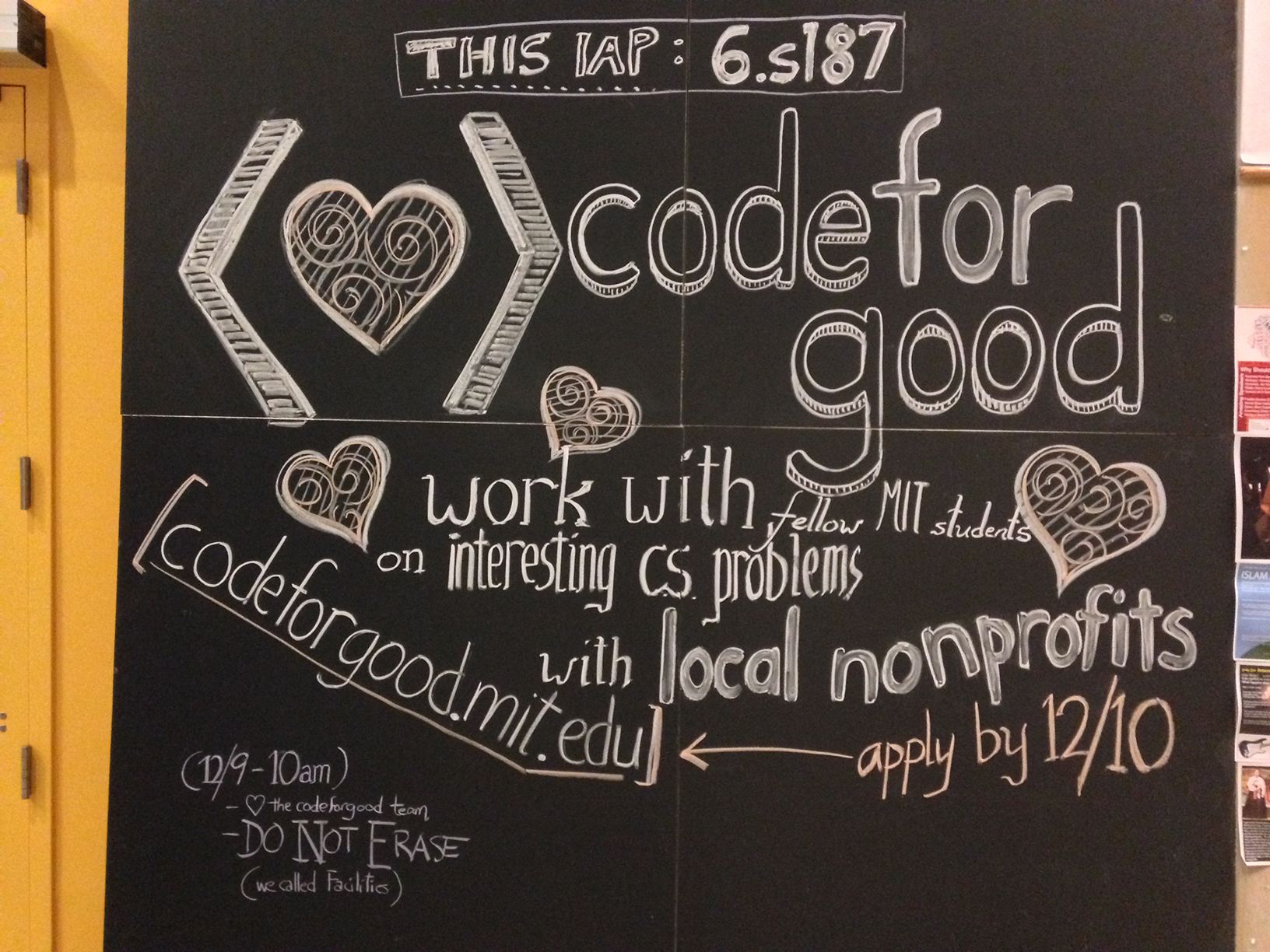 Code for Good Chalk Art